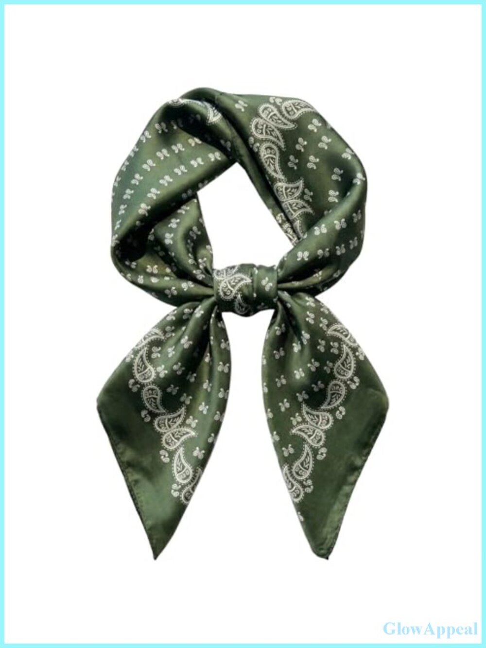Women's Square Satin-Like Polyester Head Scarf, Neck Scarf, Hair Bandana 27.5"